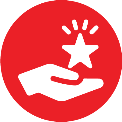 Hand Star Icon